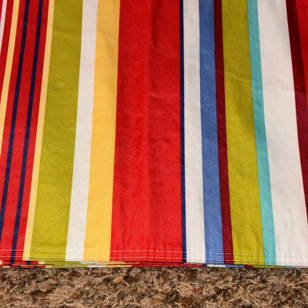 Colorful‎ Striped Table placemats.